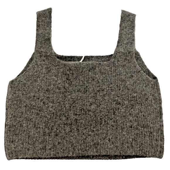 Everlane Women’s The Cozy-Stretch Tank Charcoal Gray Yak Hair Blend Sz S NWT - Picture 2 of 6